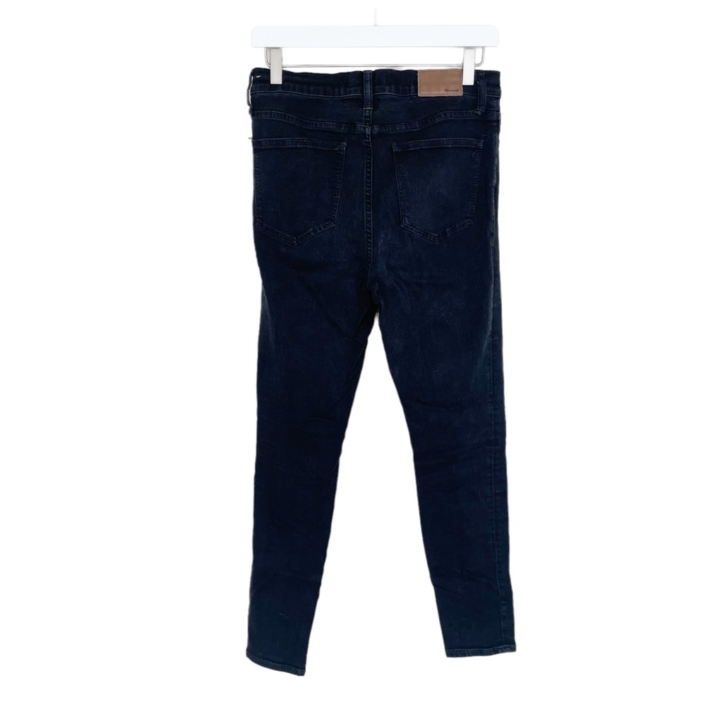 Madewell Roadtripper Skinny Jeans Black Dark Wash High Rise Denim - Picture 2 of 8